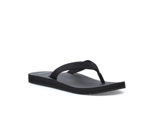 Sanuk Ashland ST Vegan - Sanuk Flip Flops Womens Black - Philippines MVRLTX475